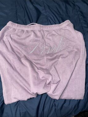 PINK Victoria's Secret Mauve Logo Joggers